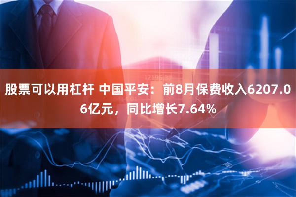 股票可以用杠杆 中国平安：前8月保费收入6207.06亿元，同比增长7.64%