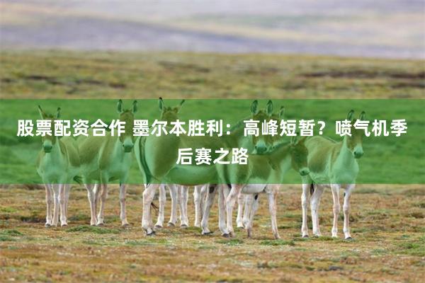 股票配资合作 墨尔本胜利：高峰短暂？喷气机季后赛之路